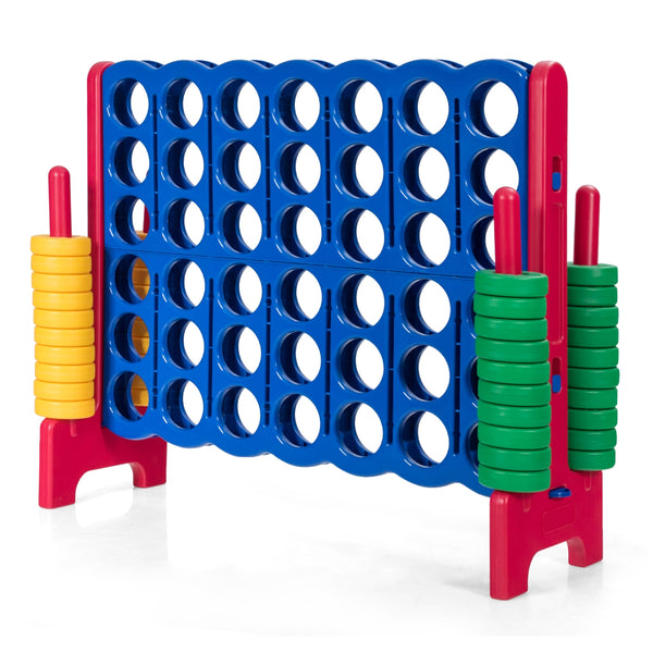 Jumbo 4-to-Score Giant Game Set with 42 Jumbo Rings and Quick-Release Slider