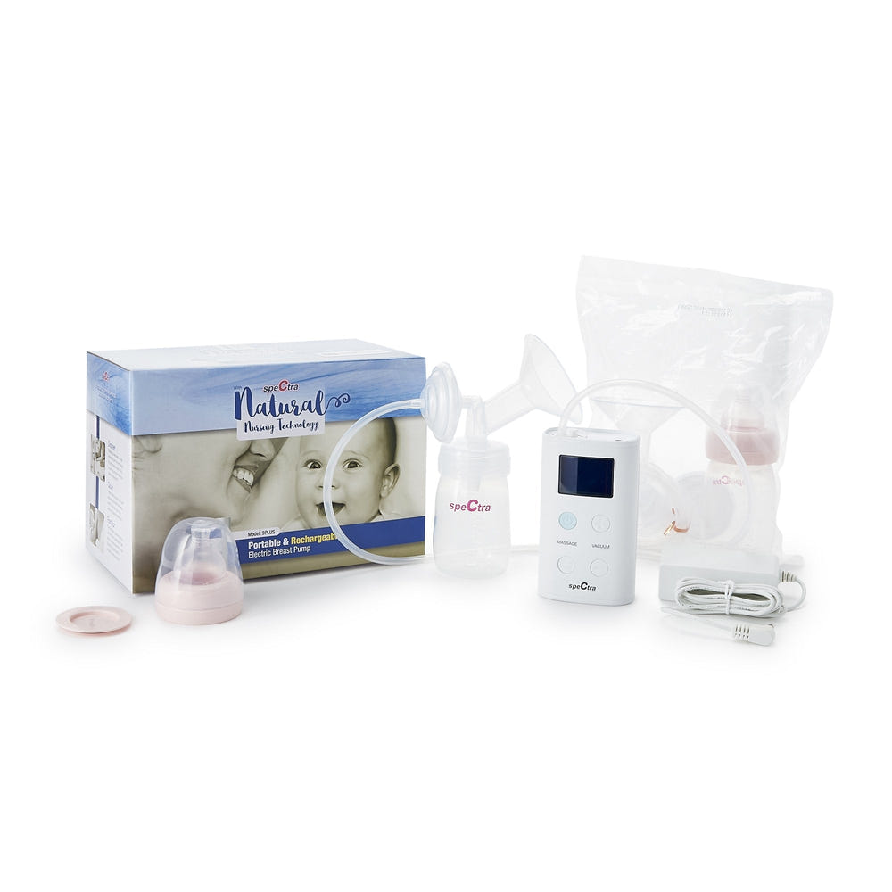 Spectra 9 Plus Premier Portable Rechargeable Breast Pump - compact, efficient electric breast pump for nursing mothers.
