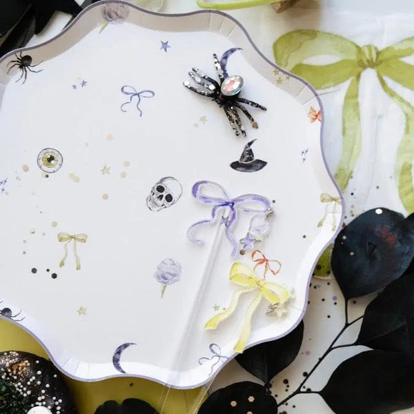 Spooky Cute Halloween Patterned Dessert Plates (12pcs)