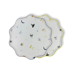 Spooky Cute Halloween Patterned Dessert Plates (12pcs)