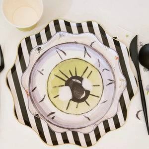Spooky Cute Halloween Patterned Dessert Plates (12pcs)
