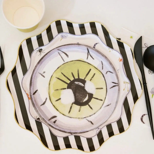 Spooky Cute Halloween Patterned Dessert Plates (12pcs)