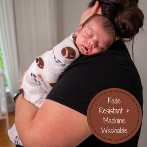 Go Sports! Baby Muslin Swaddle Blanket - MOOGCO Baby