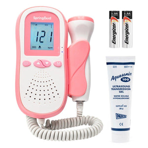 SpringBud FD-500B Fetal Doppler with 60g Ultrasound Gel FDA Cleared