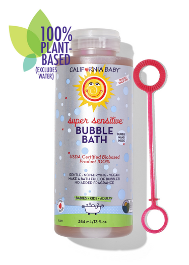 No Fragrance Super Sensitive™ Bubble Bath for babies, gentle and soothing for delicate skin.
