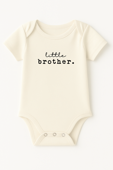 Little Brother Organic Cotton Short Sleeve Baby Bodysuit