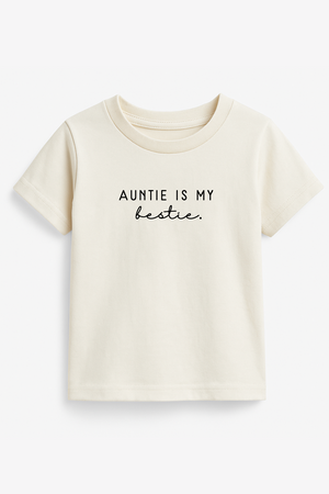 Auntie is my Bestie Organic Kids T-shirt