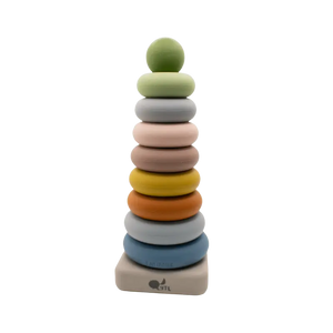 Silicone Ring Stacking Toy – 10pc| LYTL®️