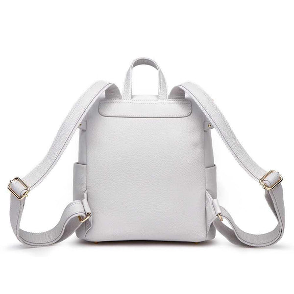 Stone grey Petit Diaper Bag at angle 5, stylish and functional for modern parents on the go.