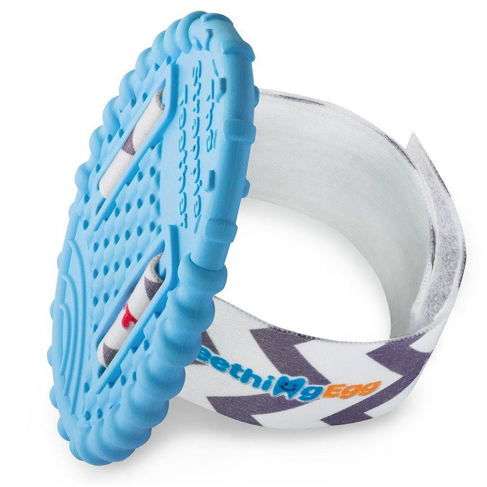Strappie Teether for Baby Carriers and Backpacks - safe, stylish, and soothing for your baby's teething needs.