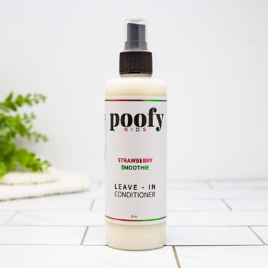Strawberry Smoothie Leave-In Conditioner for babies, promoting soft and manageable hair.