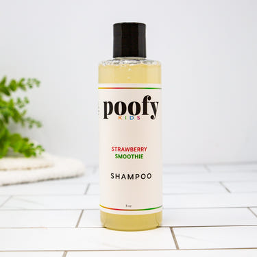 Strawberry Smoothie Shampoo for babies - gentle, fruity hair care for soft and healthy locks.