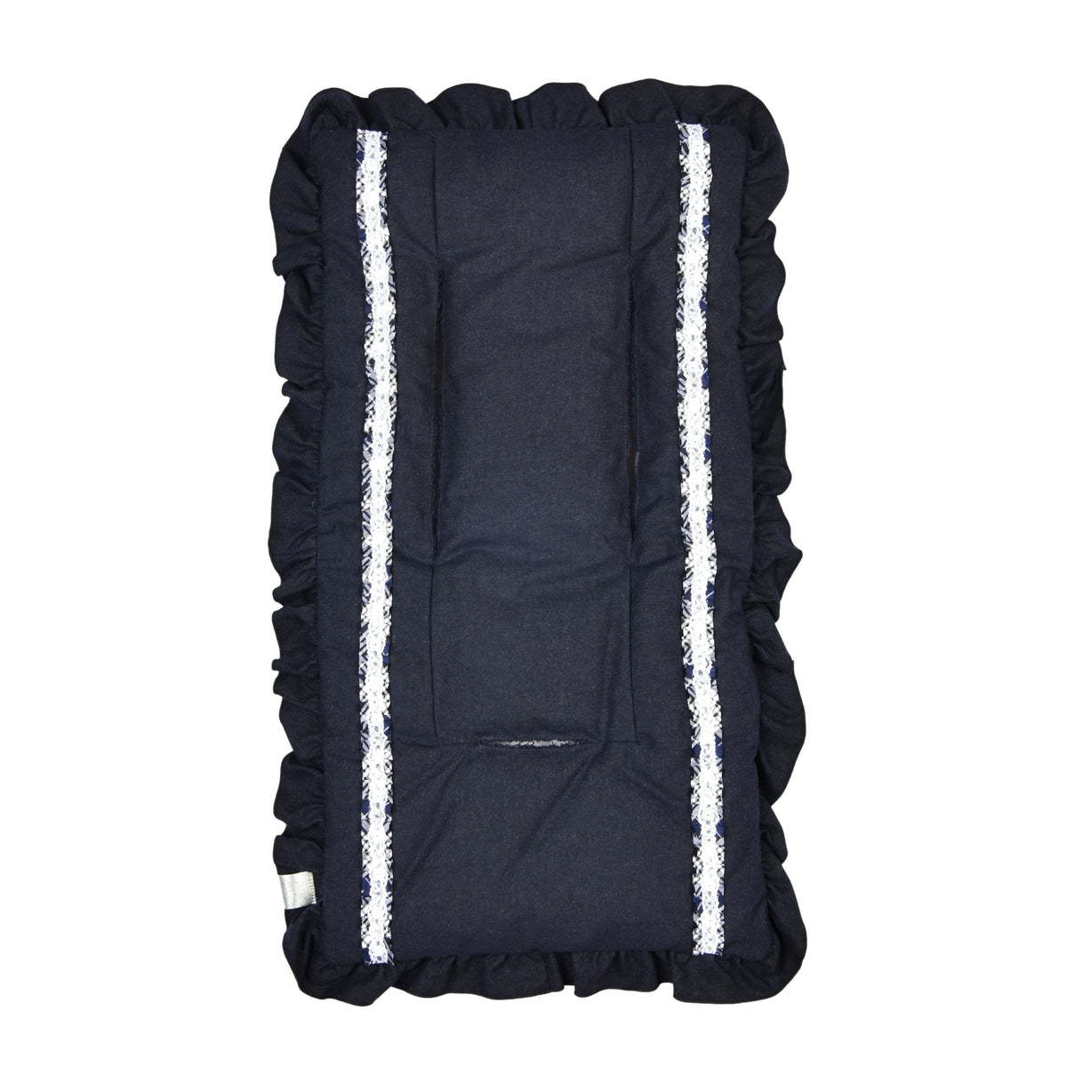 Navy Blue Flannel Stroller Seat Cover