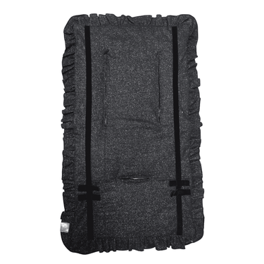 Girls Glittery Black Jersey Stroller Seat Cover - MOOGCO Baby