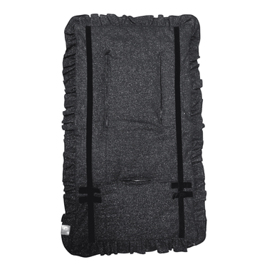 Girls Glittery Black Jersey Stroller Seat Cover - MOOGCO Baby