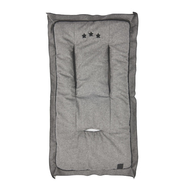 Boys Grey Flannel Stroller Seat Cover - MOOGCO Baby