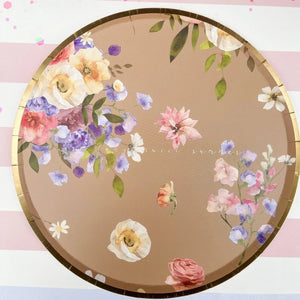 Summer Floral Plate (8pcs)