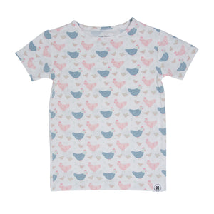Pink Farm Hens Bamboo Summer Pajama Set