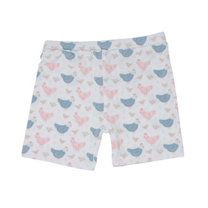 Pink Farm Hens Bamboo Summer Pajama Set