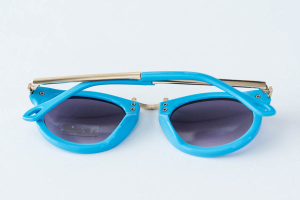 Toddler & Kid Gold Accent Sunglasses - Blue