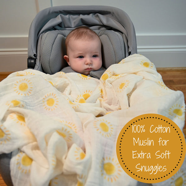 Beautiful Day Baby Muslin Swaddle Blanket