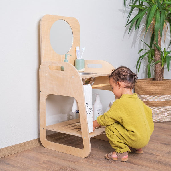Montessori Wide Wooden Sink by Orfis Kids