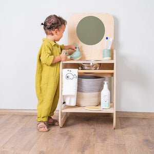 Montessori Wide Wooden Sink by Orfis Kids