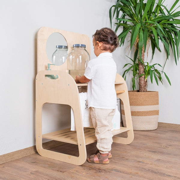 Montessori Wide Wooden Sink