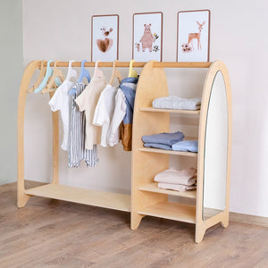 Montessori Mirrored Children's Wardrobe