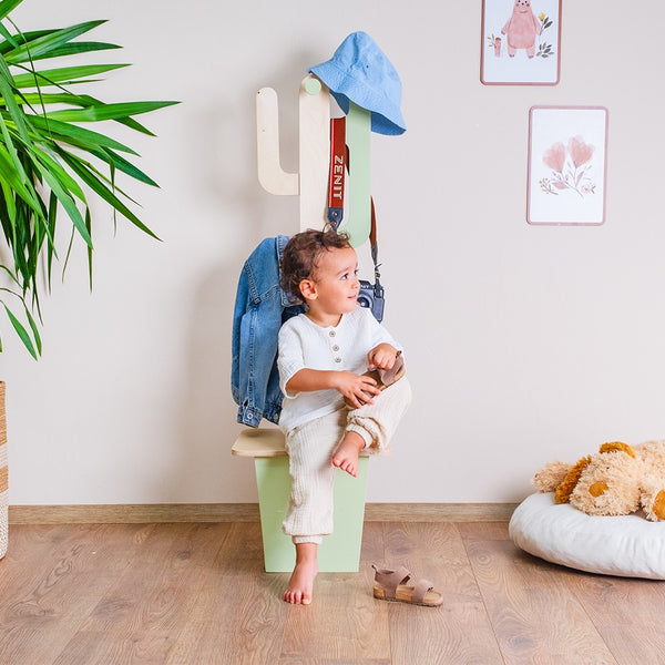 Montessori Cactus Coat Rack