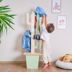 Montessori Cactus Coat Rack