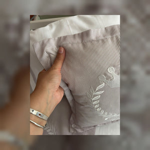 King Embroidered Cotton Baby Duvet Cover Set, 4 Pieces by LaFiny, Latte Brown #lattebrown