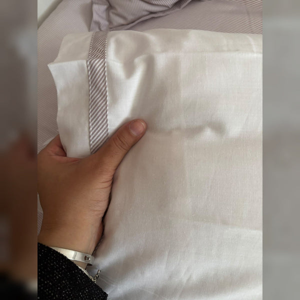 Lucky Colt Embroidered Cotton Baby Duvet Cover Set, 4 Pieces by LaFiny, Latte Brown #lattebrown