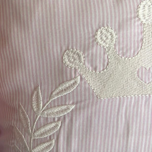 Queen Embroidered Cotton Baby Duvet Cover Set, 4 Pieces by LaFiny, Pink #pink