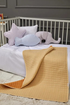 Candy Cotton Baby Blanket, 35x43 in by LaFiny