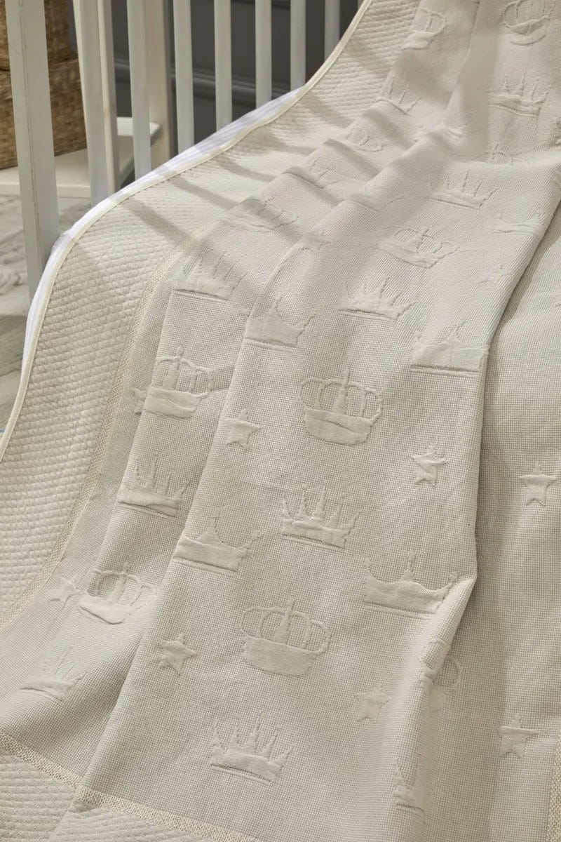 Crown Bamboo Baby Blanket, 43x61 in by LaFiny