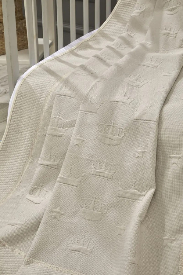 Crown Bamboo Baby Blanket, 43x61 in by LaFiny