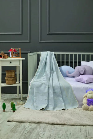 Crown Bamboo Baby Blanket, 43x61 in by LaFiny