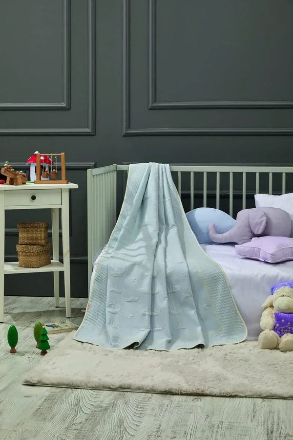 Crown Bamboo Baby Blanket, 43x61 in by LaFiny