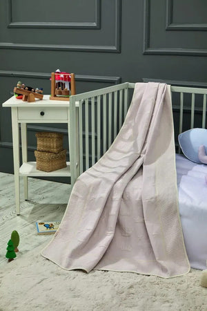 Crown Bamboo Baby Blanket, 43x61 in by LaFiny, Pink #pink