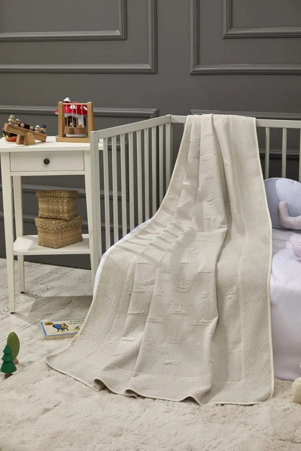 Crown Bamboo Baby Blanket, 43x61 in by LaFiny
