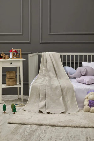 Crown Bamboo Baby Blanket, 43x61 in by LaFiny, Grey #grey