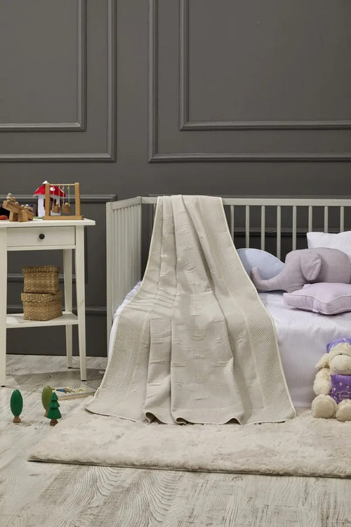 Crown Bamboo Baby Blanket, 43x61 in by LaFiny, Grey #grey
