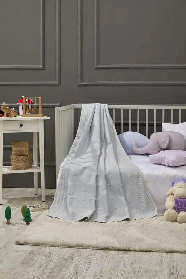 Crown Bamboo Baby Blanket, 43x61 in by LaFiny