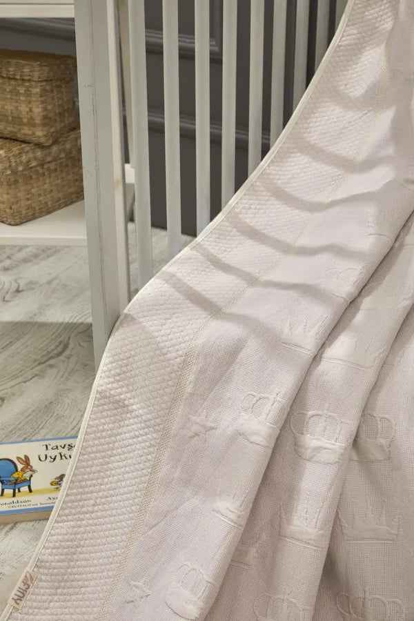Crown Bamboo Baby Blanket, 43x61 in by LaFiny