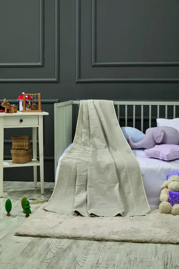 Crown Bamboo Baby Blanket, 43x61 in by LaFiny