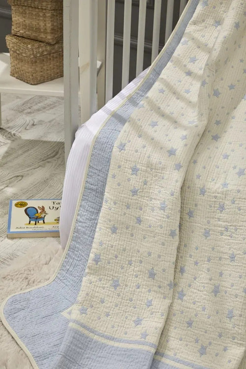 Milky Way Bamboo Baby Blanket, 43x59 in by LaFiny, Blue #blue