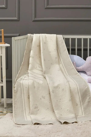 Petal Bamboo Baby Blanket, 43x61 in by LaFiny, Grey #grey
