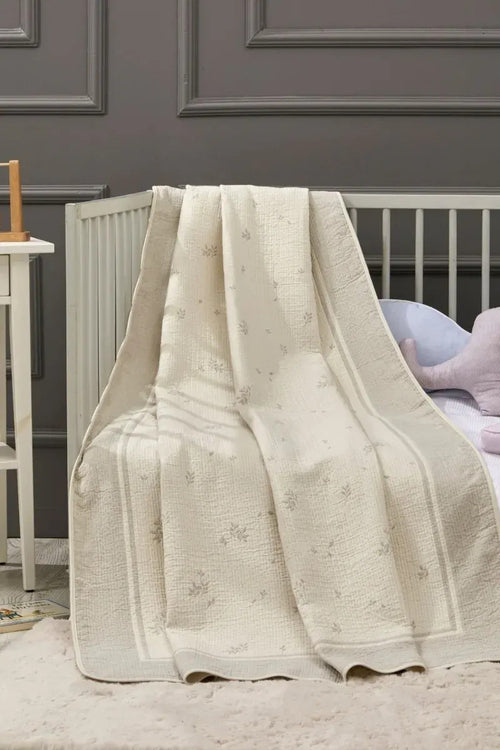 Petal Bamboo Baby Blanket, 43x61 in by LaFiny, Grey #grey
