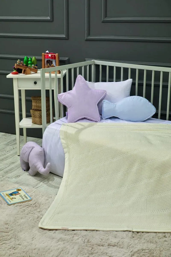 Petite Cotton Baby Blanket, 35x43 in by LaFiny